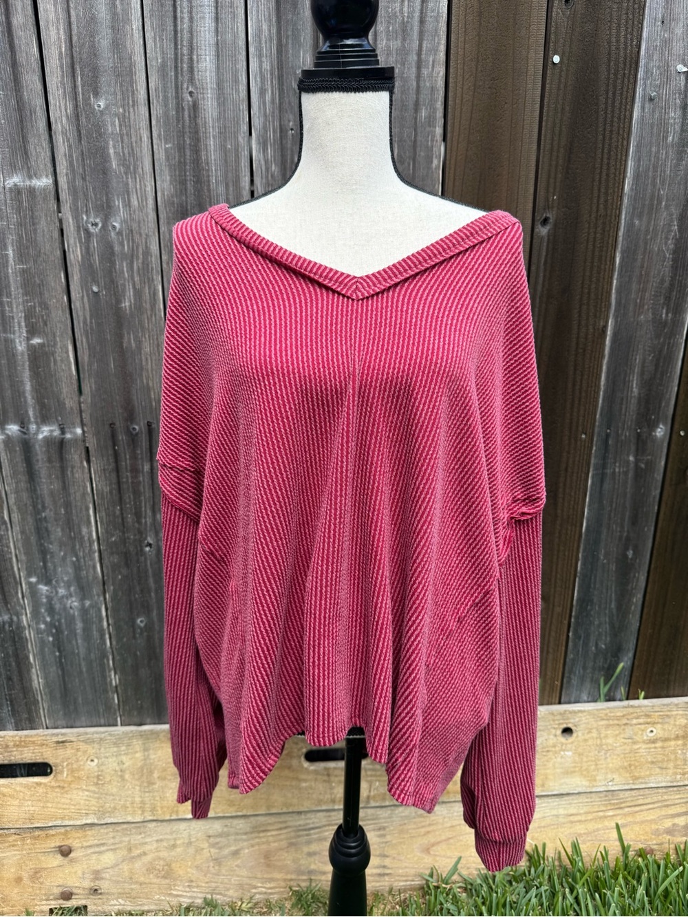 Altar'd State Oversized V-Neck Women's Sweater